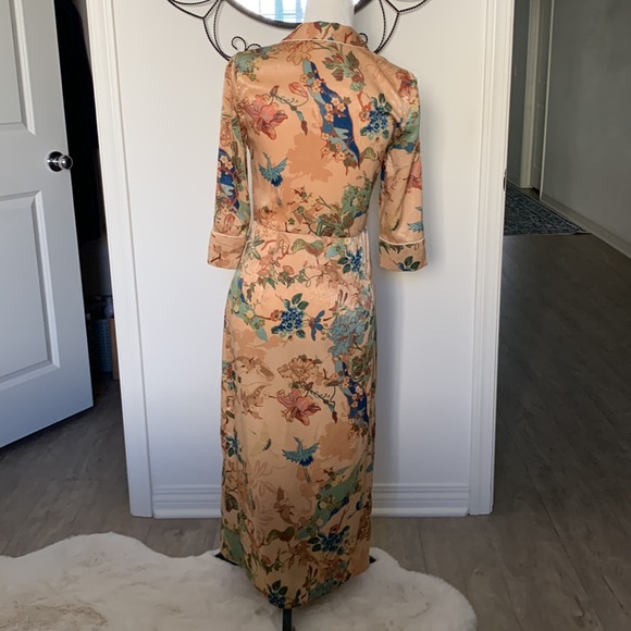 Zara | Trf Collection | Oriental Print Kimono Dress | XS - Picture 2 of 16